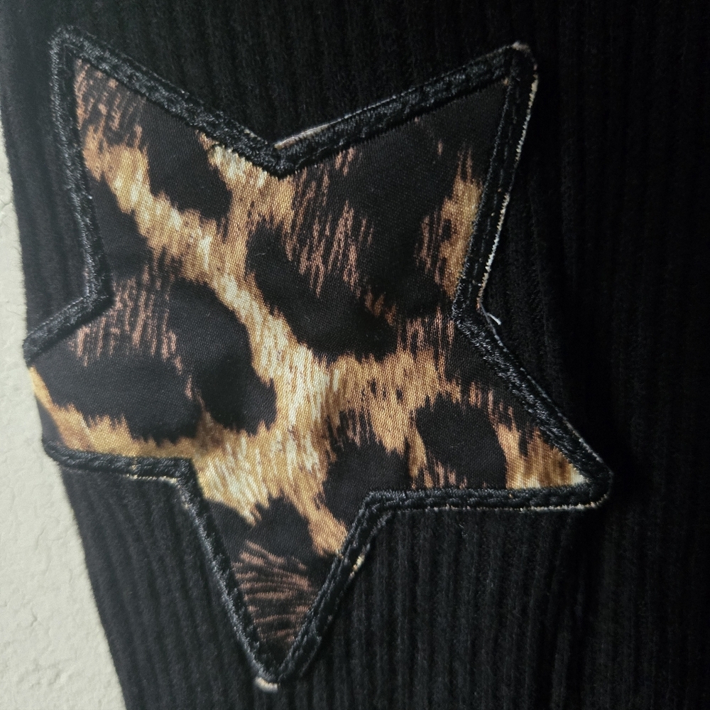 Lauren Moshi Ribbed Leopard Star joggers - Picture 9 of 12